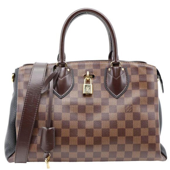 Louis Vuitton  Normandy Damier Ebene Satchel Shoulder Bag Brown - Picture 1 of 15